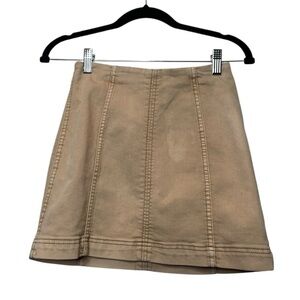 Free People Utility A-Line Mini Skirt - Size 0